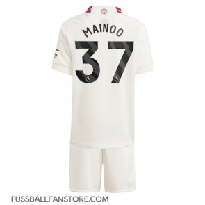 Manchester United Kobbie Mainoo #37 Replik 3rd trikot Kinder 2023-24 Kurzarm (+ Kurze Hosen)